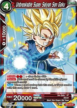 Unbreakable Super Saiyan Son Goku SD2-03 Dragon Ball Super Cross Worlds