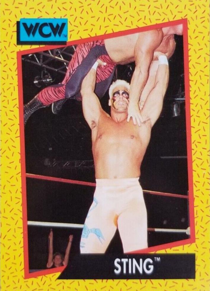 Sting #9 Wrestling Cards 1991 Impel WCW