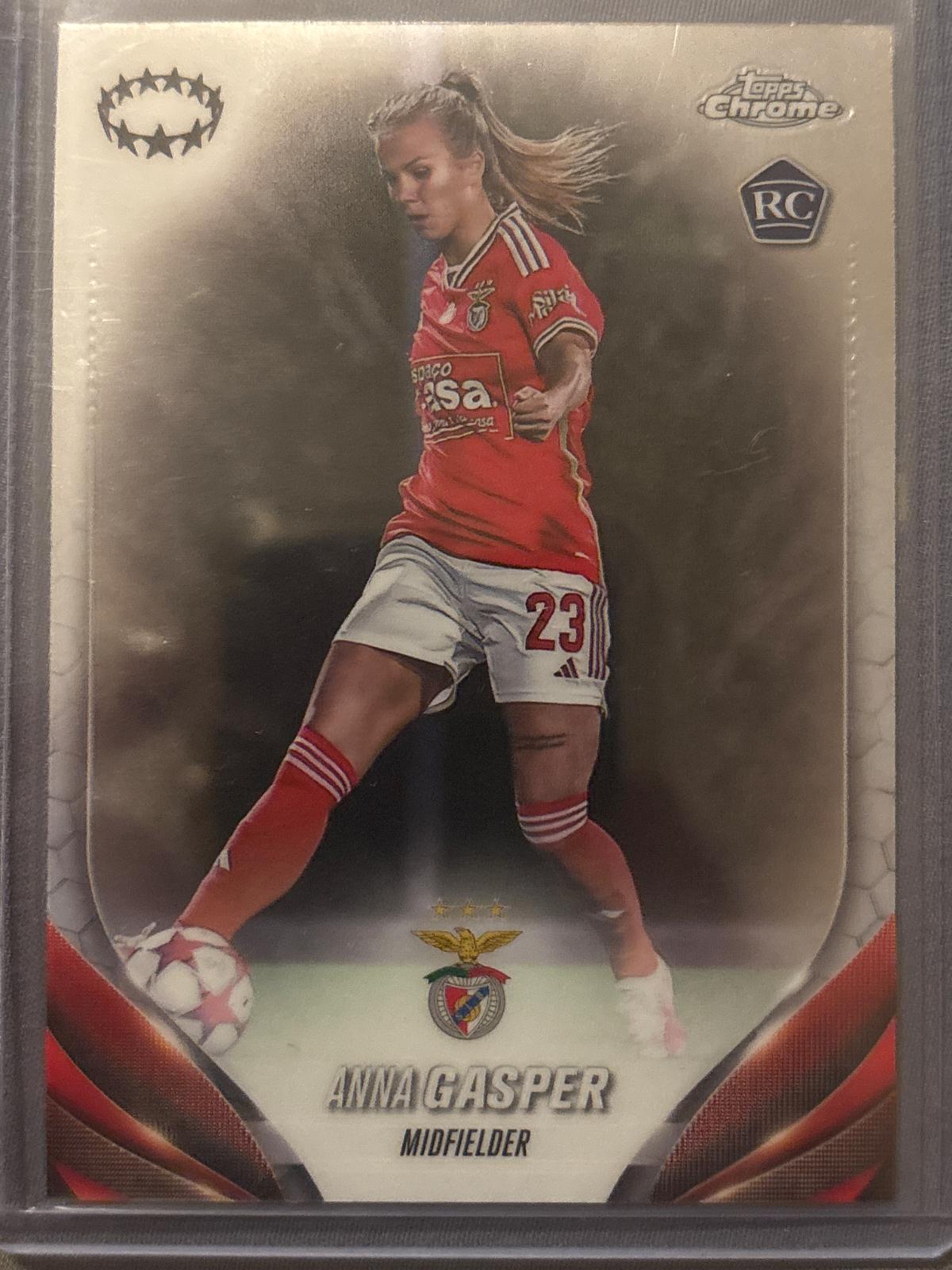 Anna Gasper #95 2023 Topps Chrome Uwcl Soccer