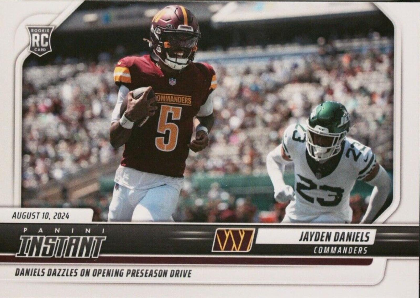 Jayden Daniels #6 Football Cards 2024 Panini Instant