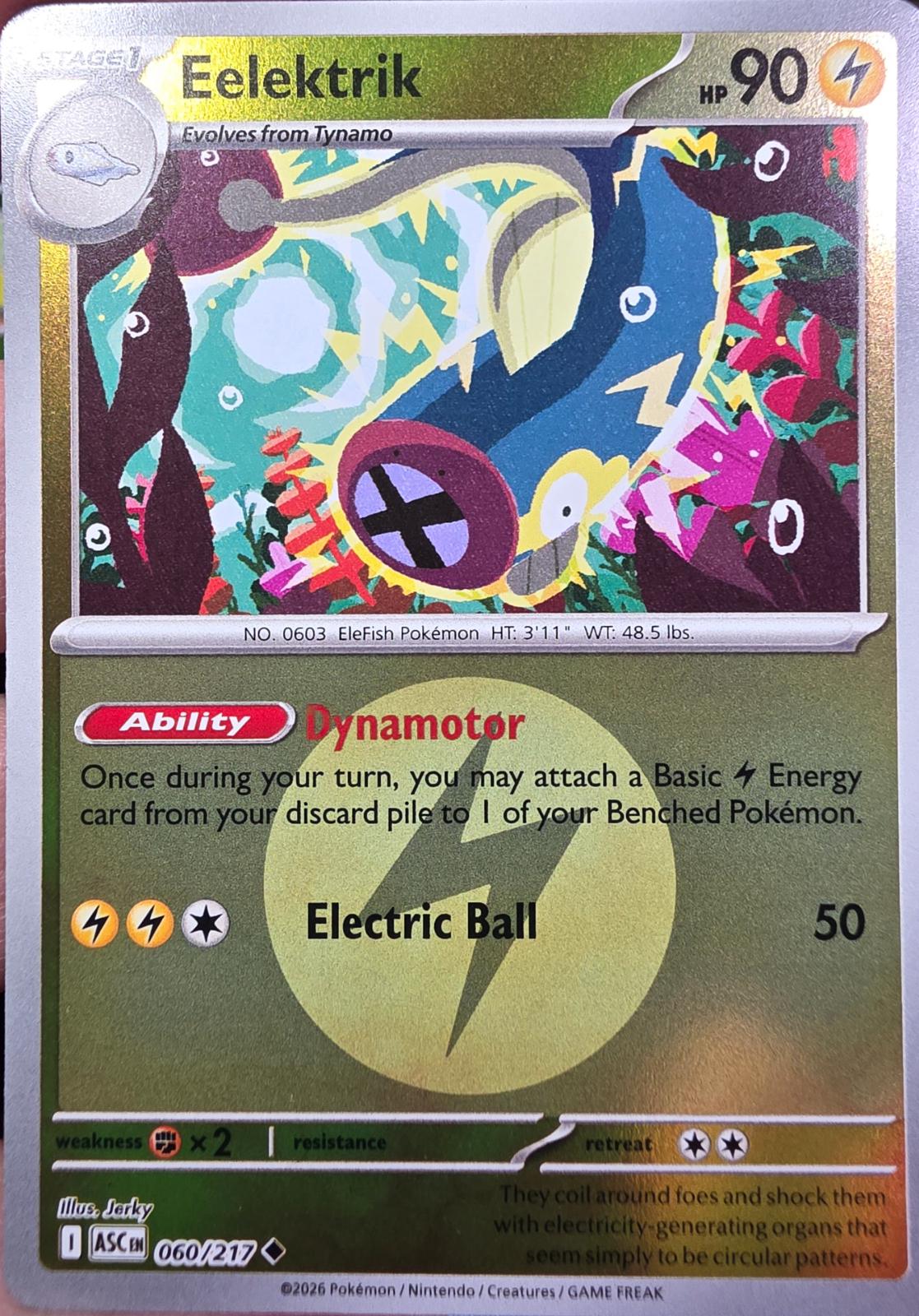 Eelektrik [Energy] #60 Prices | Pokemon Ascended Heroes | Pokemon Cards