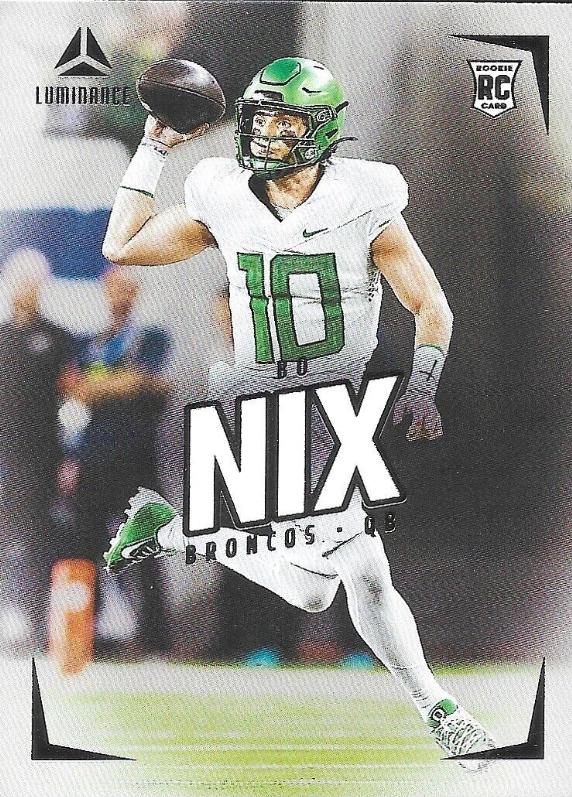 Bo Nix #130 Football Cards 2024 Panini Luminance