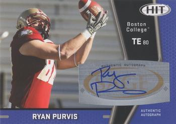 Ryan Purvis #A40 2009 Sage Hit Autographs Football