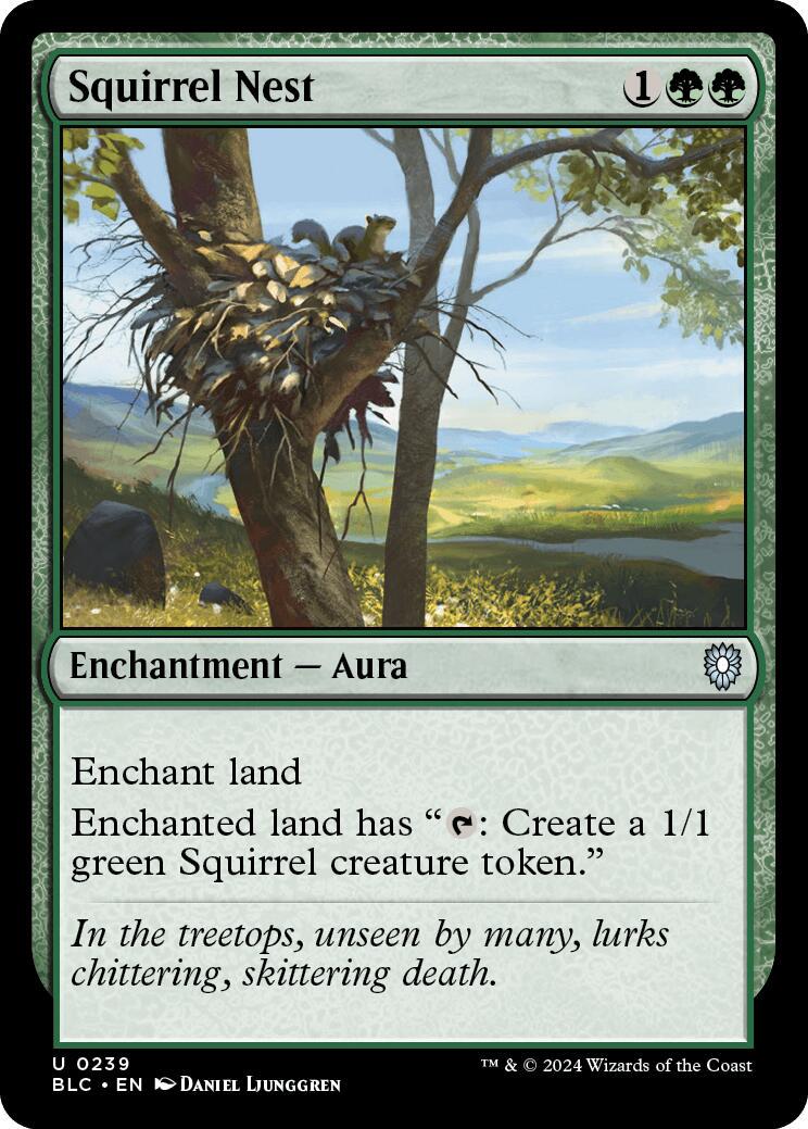 Squirrel Nest #239 Magic Bloomburrow Commander