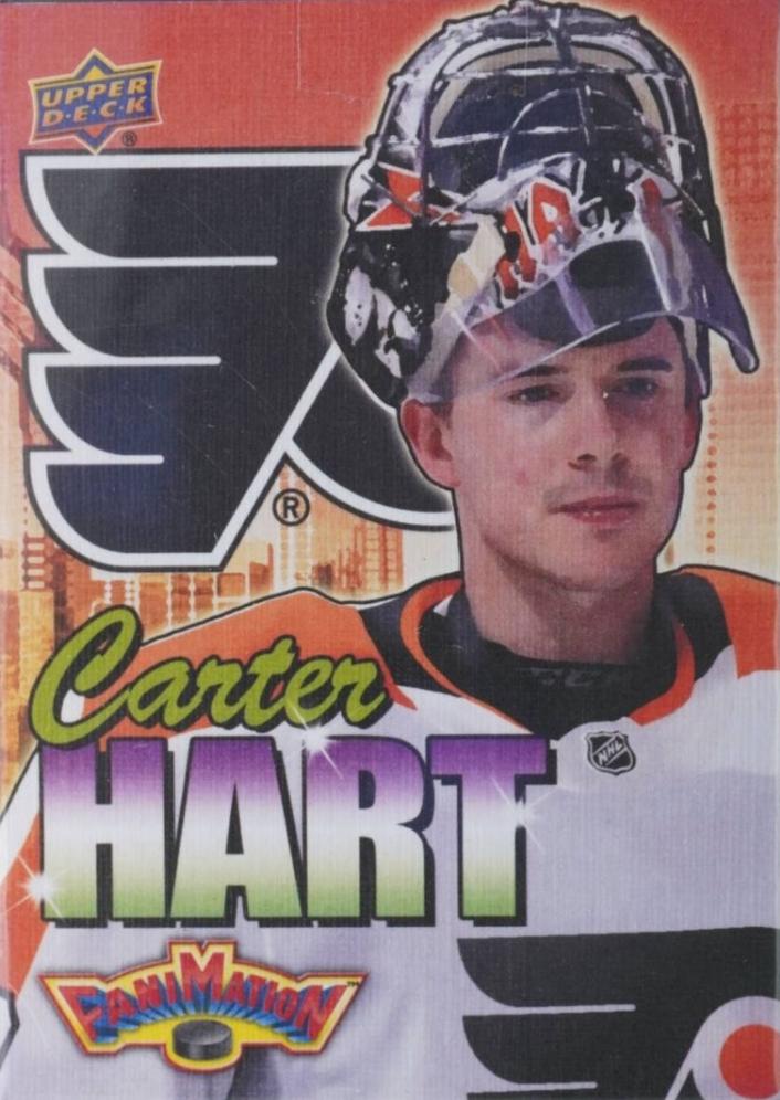Carter Hart #F-22 2022 Upper Deck Fanimation Hockey