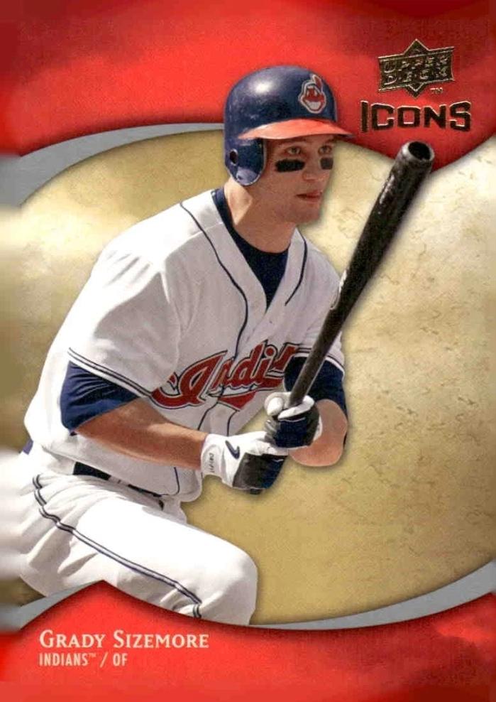 Grady Sizemore #42 Baseball Cards 2009 Upper Deck Icons