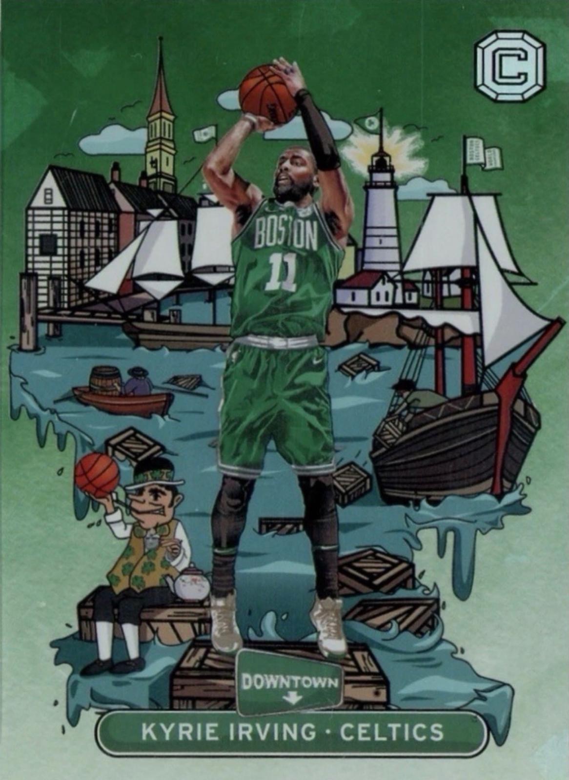 Kyrie Irving #3 2018-19 Panini Cornerstones Basketball Downtown