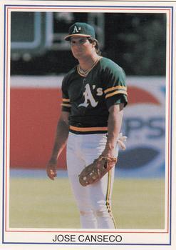 Jose Canseco #3 1988 Gray Star Series 1 White Border Baseball