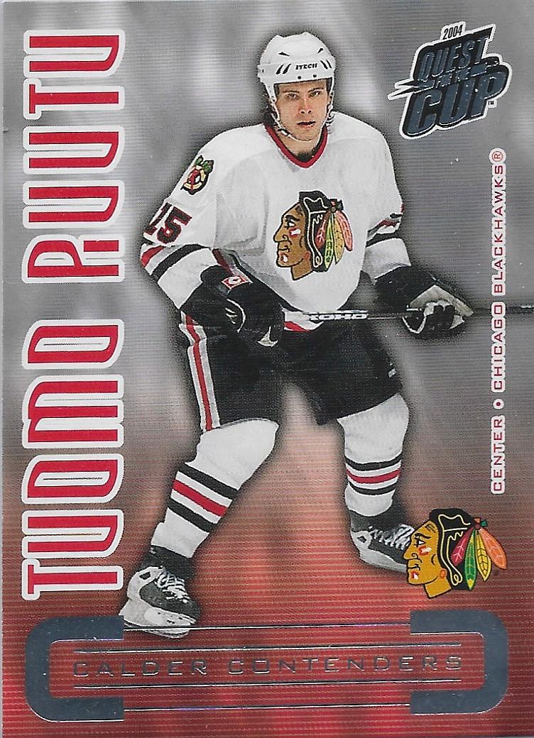 Tuomo Ruutu #5 2003 Pacific Quest For The Cup Calder Contenders Hockey