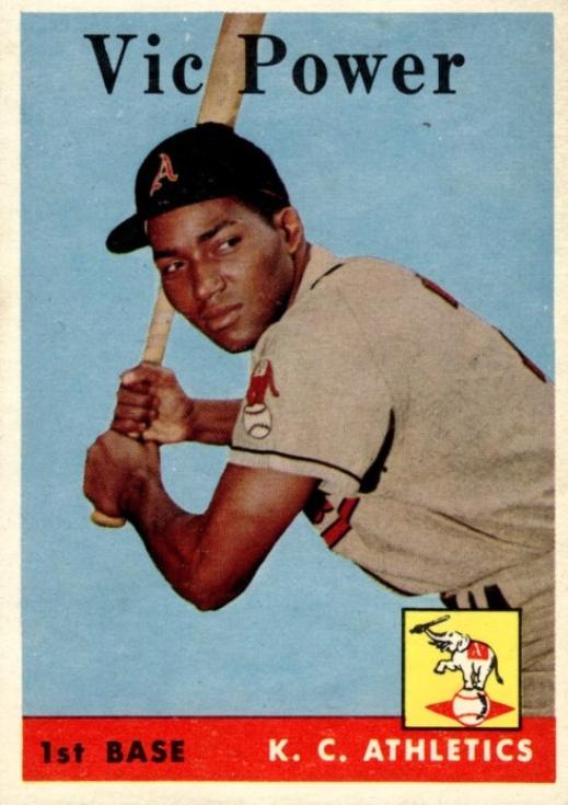 Vic Power #406 1958 Topps Baseball