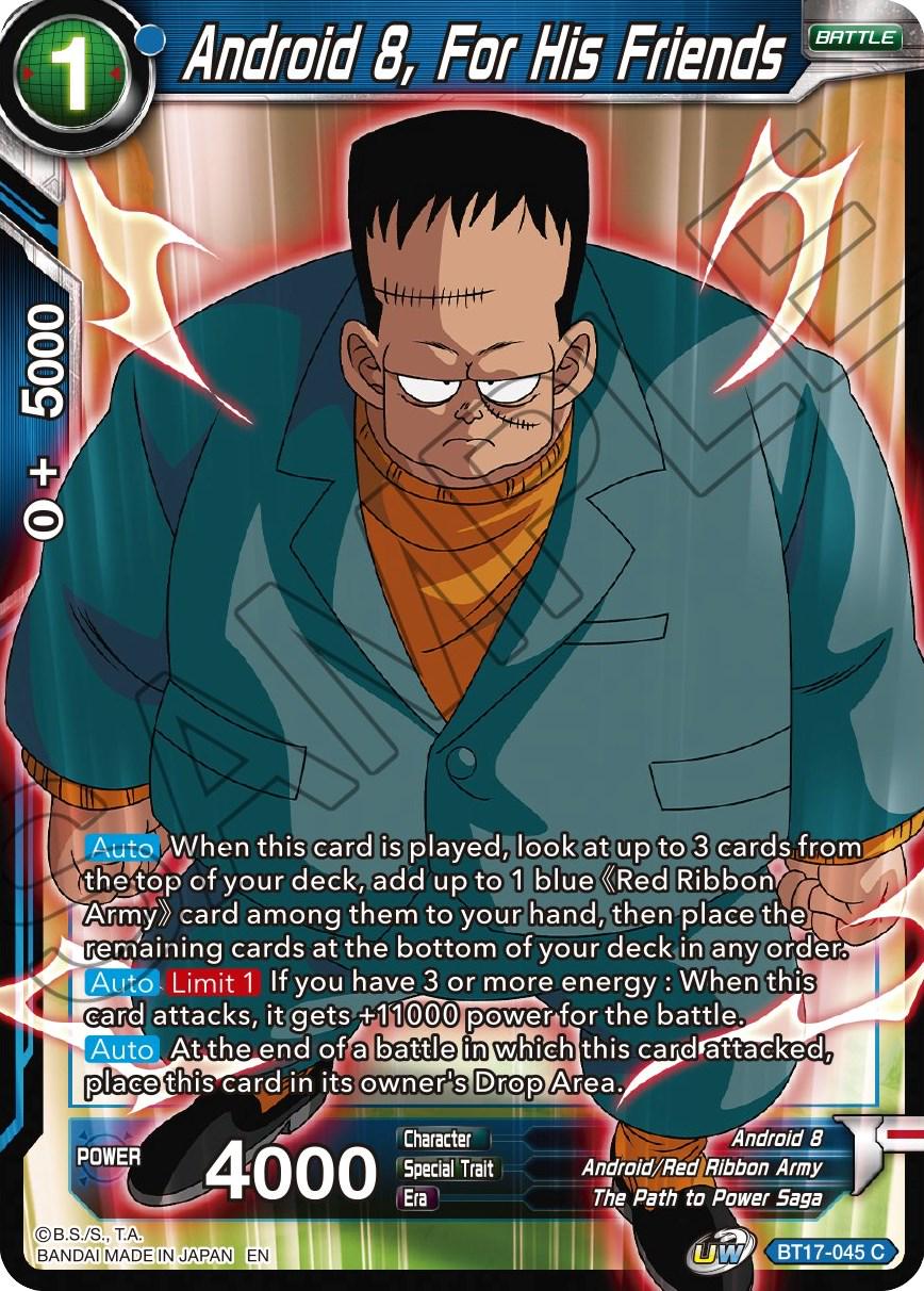 Android 8, For His Friends BT17-045 Dragon Ball Super Ultimate Squad