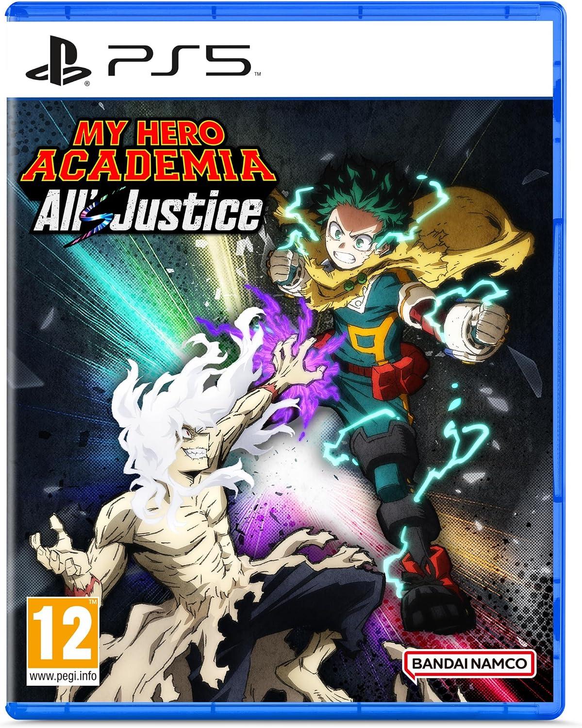 Carátula de My Hero Academia: All’s Justice para PS5 (edición PAL España)