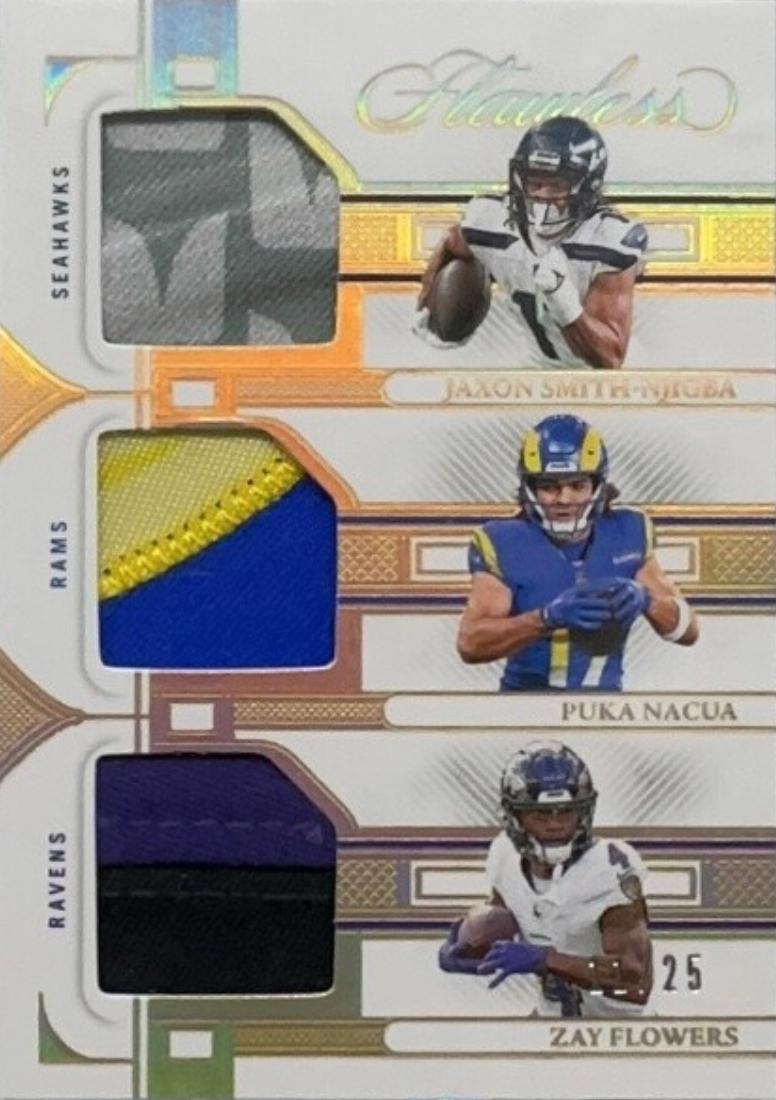 Jaxon Smith-Njigba / Puka Nacua / Zay Flowers #8 Prices | 2023