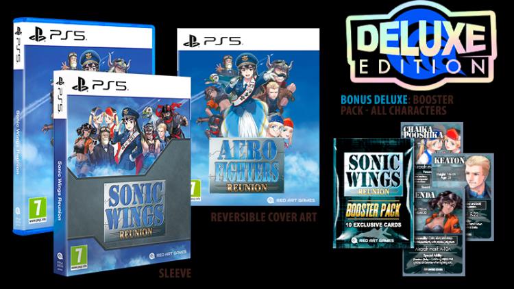 Carátula de Sonic Wings Reunion Deluxe Edition para PS5 (edición PAL España)