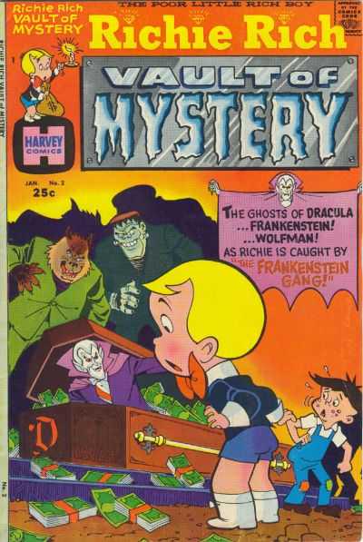 Richie Rich Vaults of Mystery #2 (1975) Comic Books Richie Rich Vaults of Mystery
