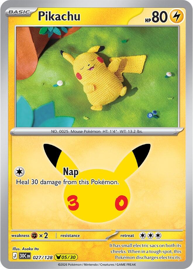 Pikachu #27 Prices | Pokemon 30th Celebration | Pokemon Cards