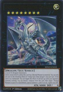 Indigo-Eyes Silver Dragon SDWD-EN032