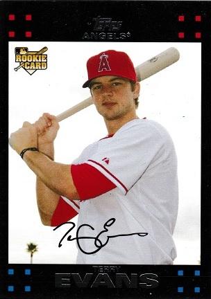 Terry Evans #UH192 Baseball Cards 2007 Topps Update & Highlights