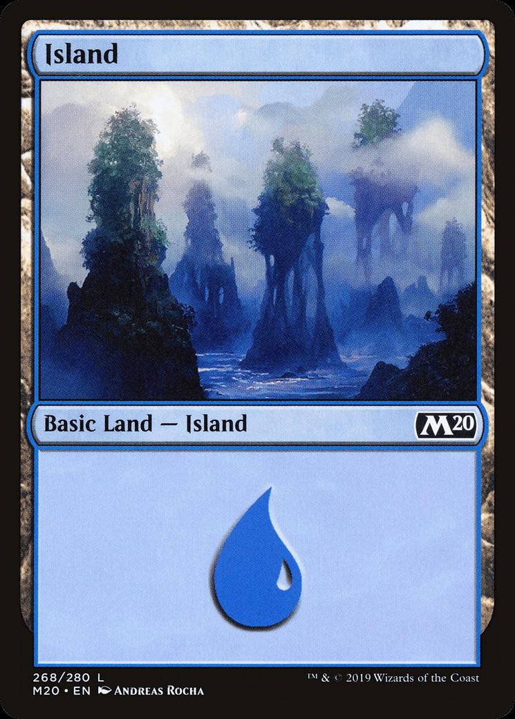 Island #268 Magic Core Set 2020
