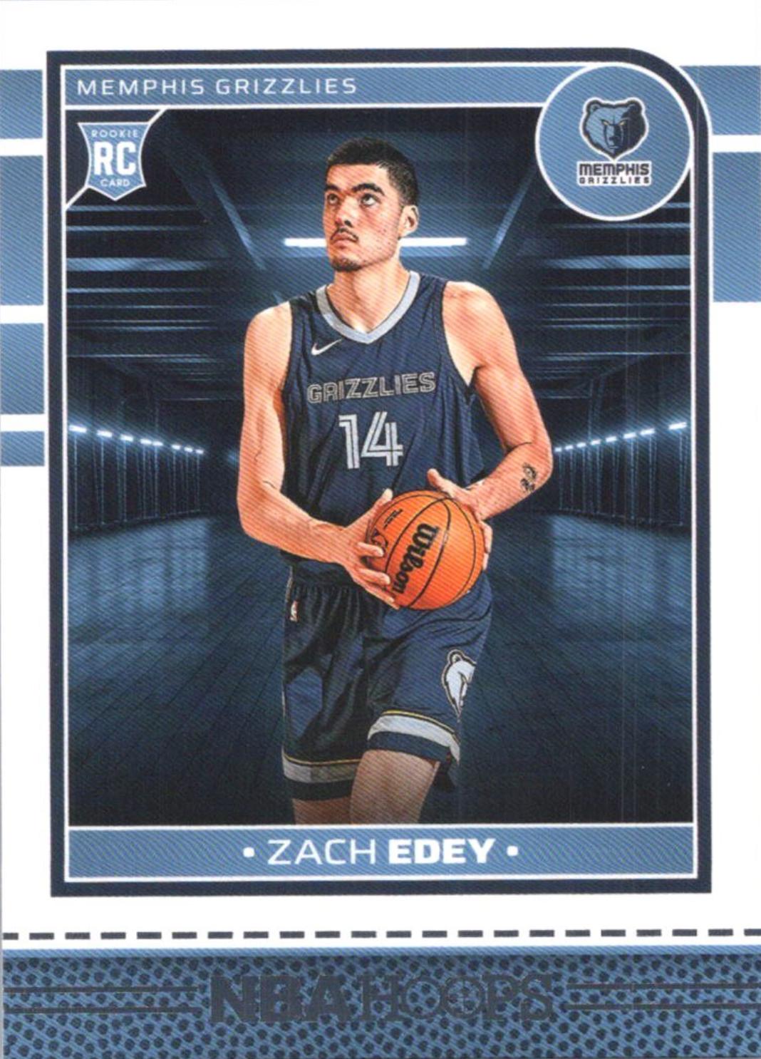 Zach Edey #239 Basketball Cards 2024 Panini NBA Hoops