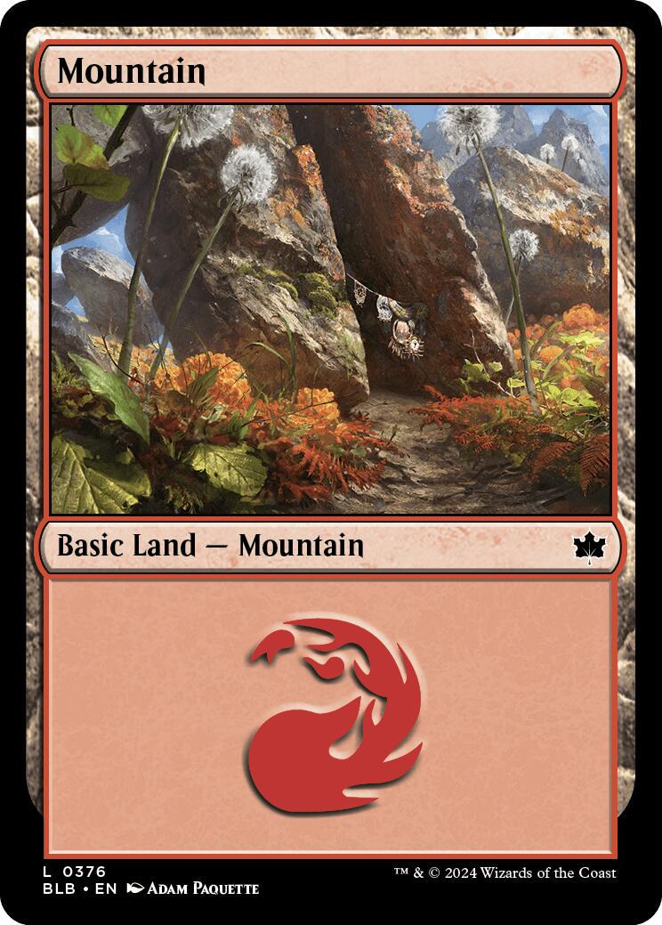 Mountain #376 Magic Bloomburrow