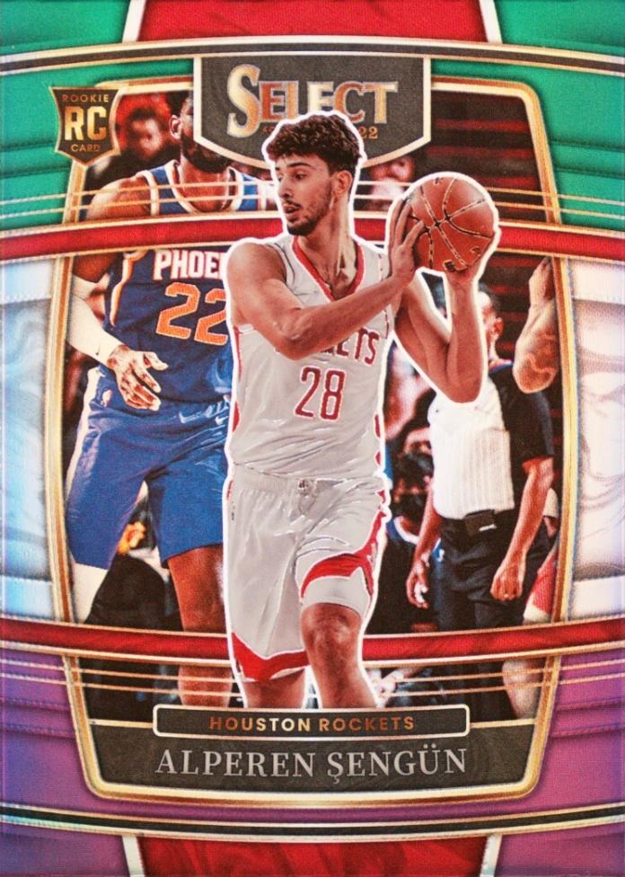 2021 Panini Select Alperen Sengun [Green White Purple Prizm] #19 card