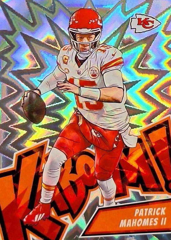 Patrick Mahomes II #28 Football Cards 2024 Panini Absolute Kaboom Vertical