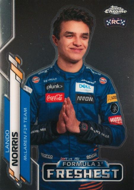 Lando Norris #199 Racing Cards 2020 Topps Chrome Formula 1
