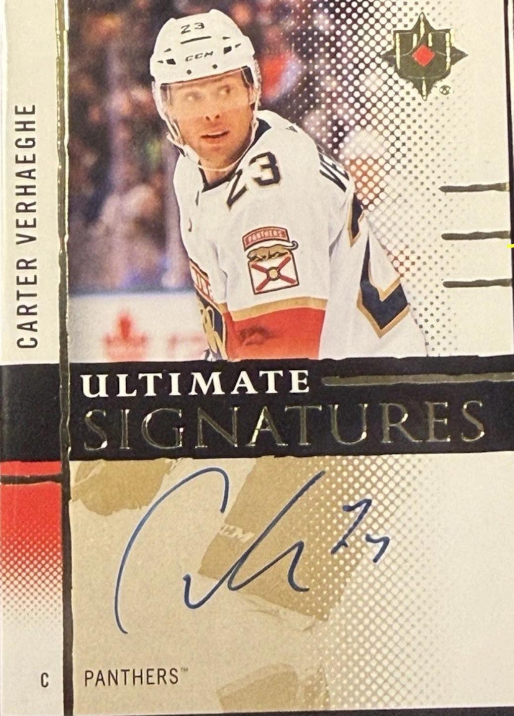 Carter Verhaeghe #US-CV 2024 Ultimate Collection Signature Hockey