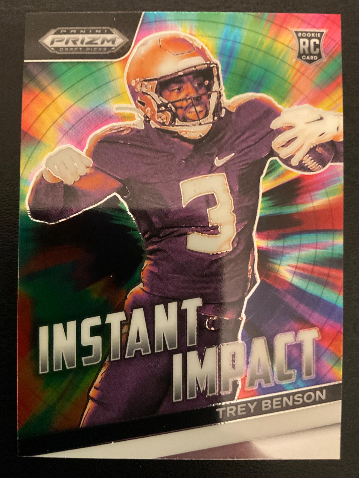 Trey Benson #II-TB Football Cards 2024 Panini Prizm Draft Picks Instant Impact
