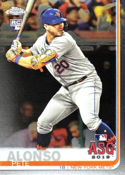 Pete Alonso #86 Baseball Cards 2019 Topps Chrome Update
