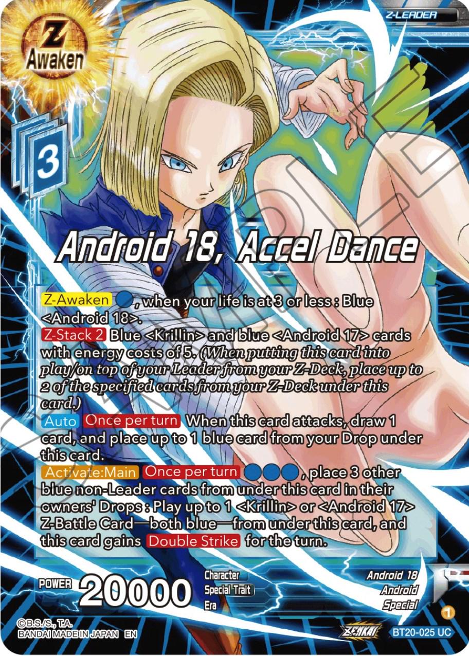 Android 18, Accel Dance BT20-025 Dragon Ball Super Power Absorbed