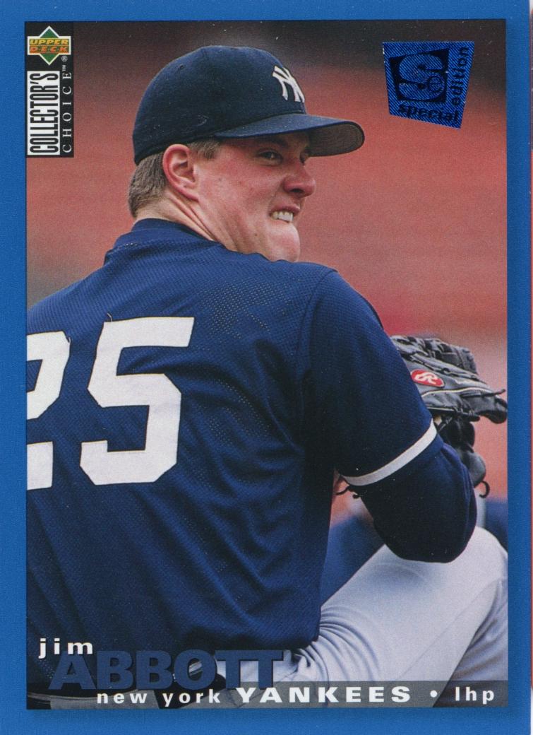 Jim Abbott #241 Baseball Cards 1995 Collector's Choice Se