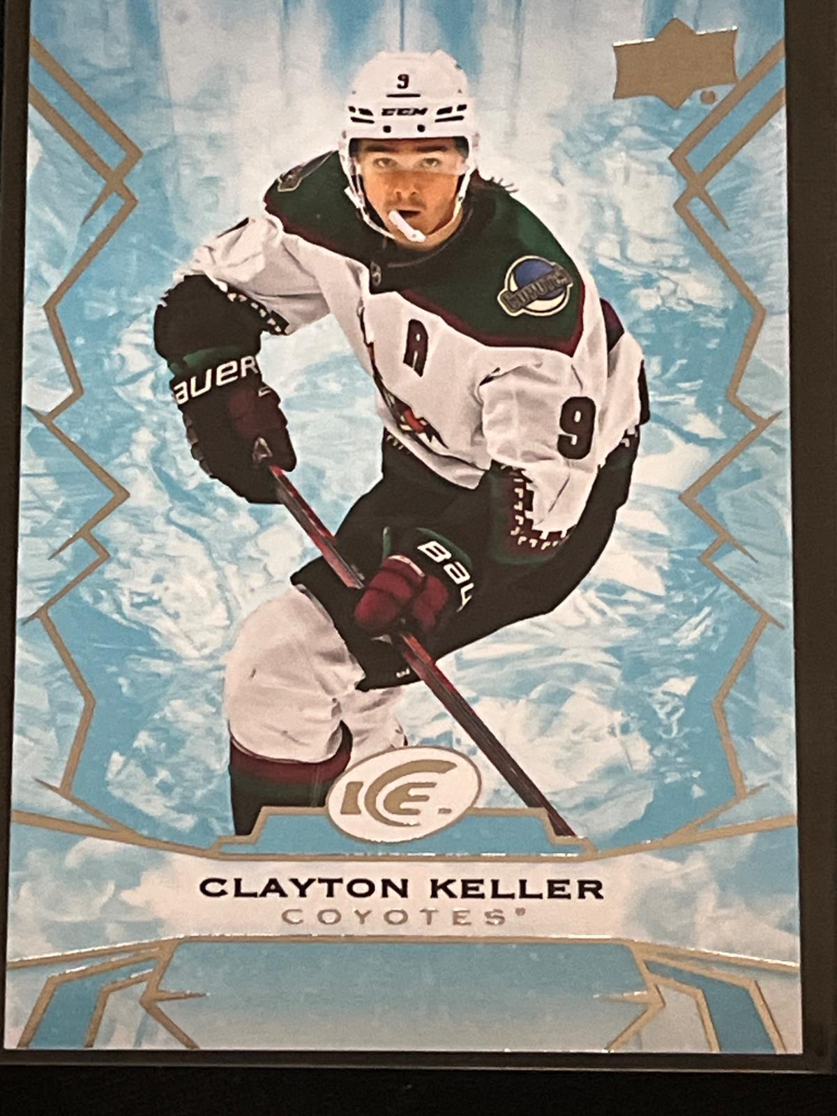 Clayton Keller #9 Hockey Cards 2022 Upper Deck Ice Hockey