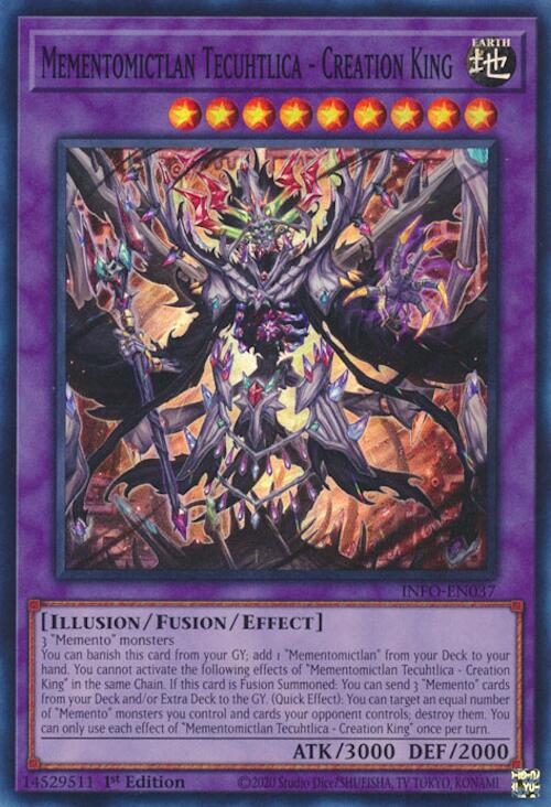 Mementomictlan Tecuhtlica - Creation King INFO-EN037 YuGiOh The Infinite Forbidden