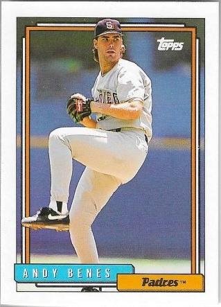 Andy Benes #682 Baseball Cards 1992 Topps