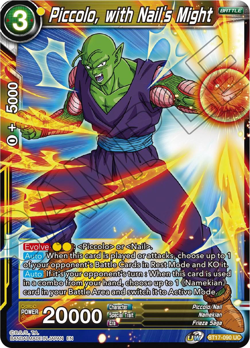 Piccolo, with Nail's Might BT17-090 Dragon Ball Super Ultimate Squad