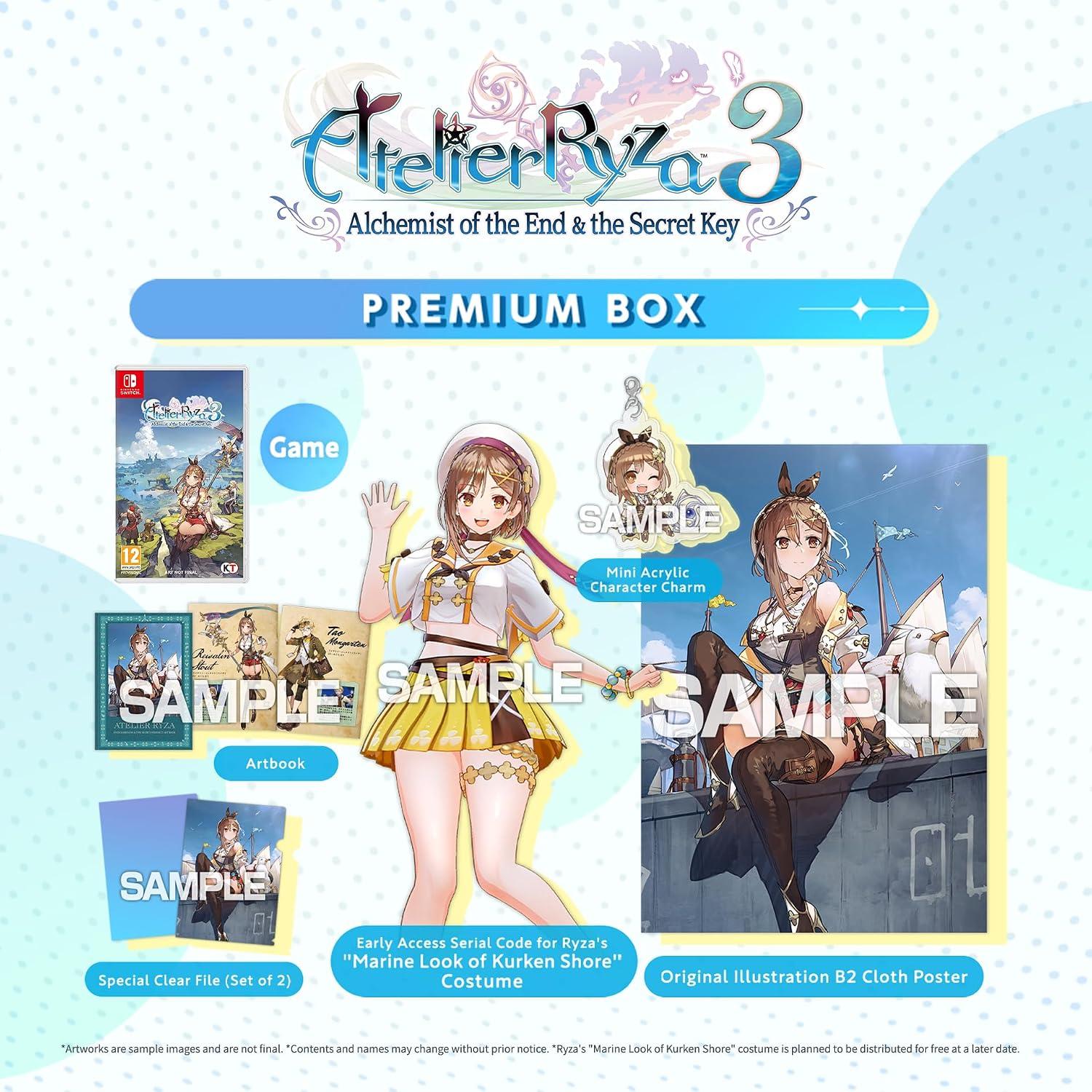 Carátula de Atelier Ryza 3: Alchemist Of The End & The Secret Key Premium Box para Switch (edición PAL España)