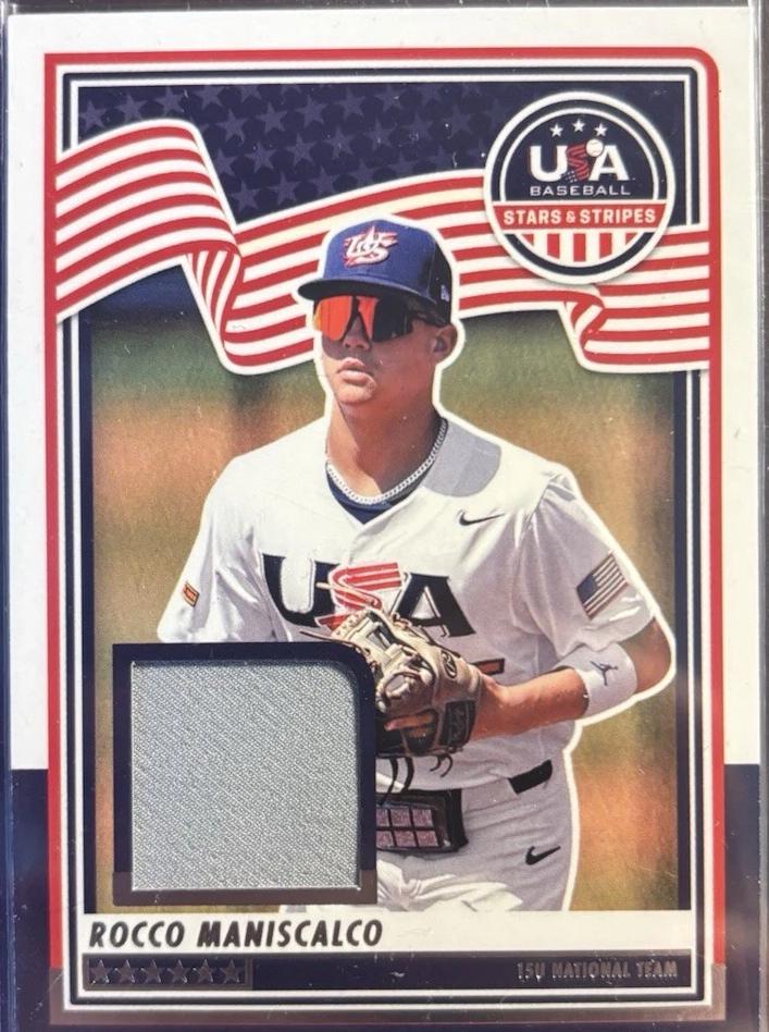 Rocco Maniscalco #USA-RM 2025 Panini Stars & Stripes Baseball USA Materials