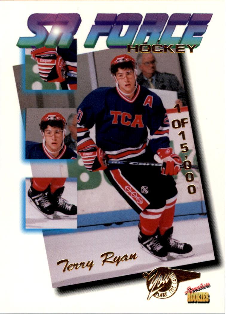 Terry Ryan #F10 Hockey Cards 1995 Signature Rookies Tetrad SR Force