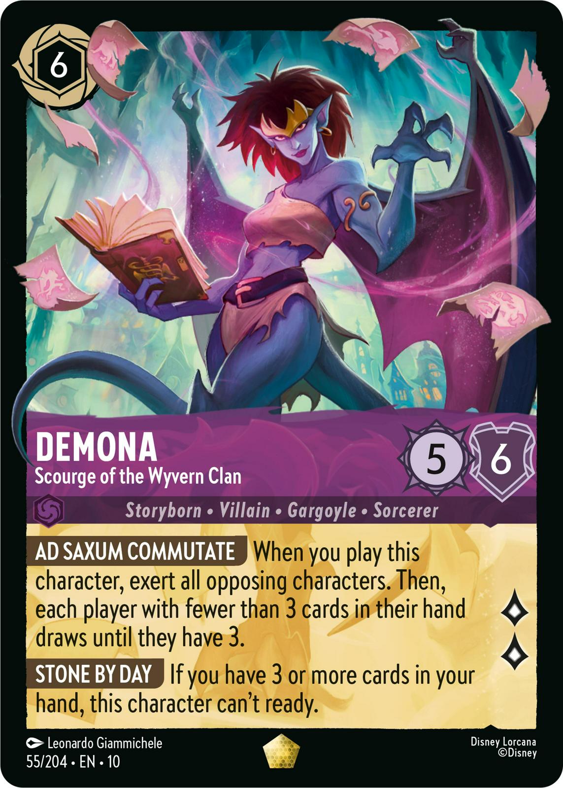 Demona - Scourge of the Wyvern Clan #55 Prices | Lorcana Whispers in the  Well | Lorcana Cards