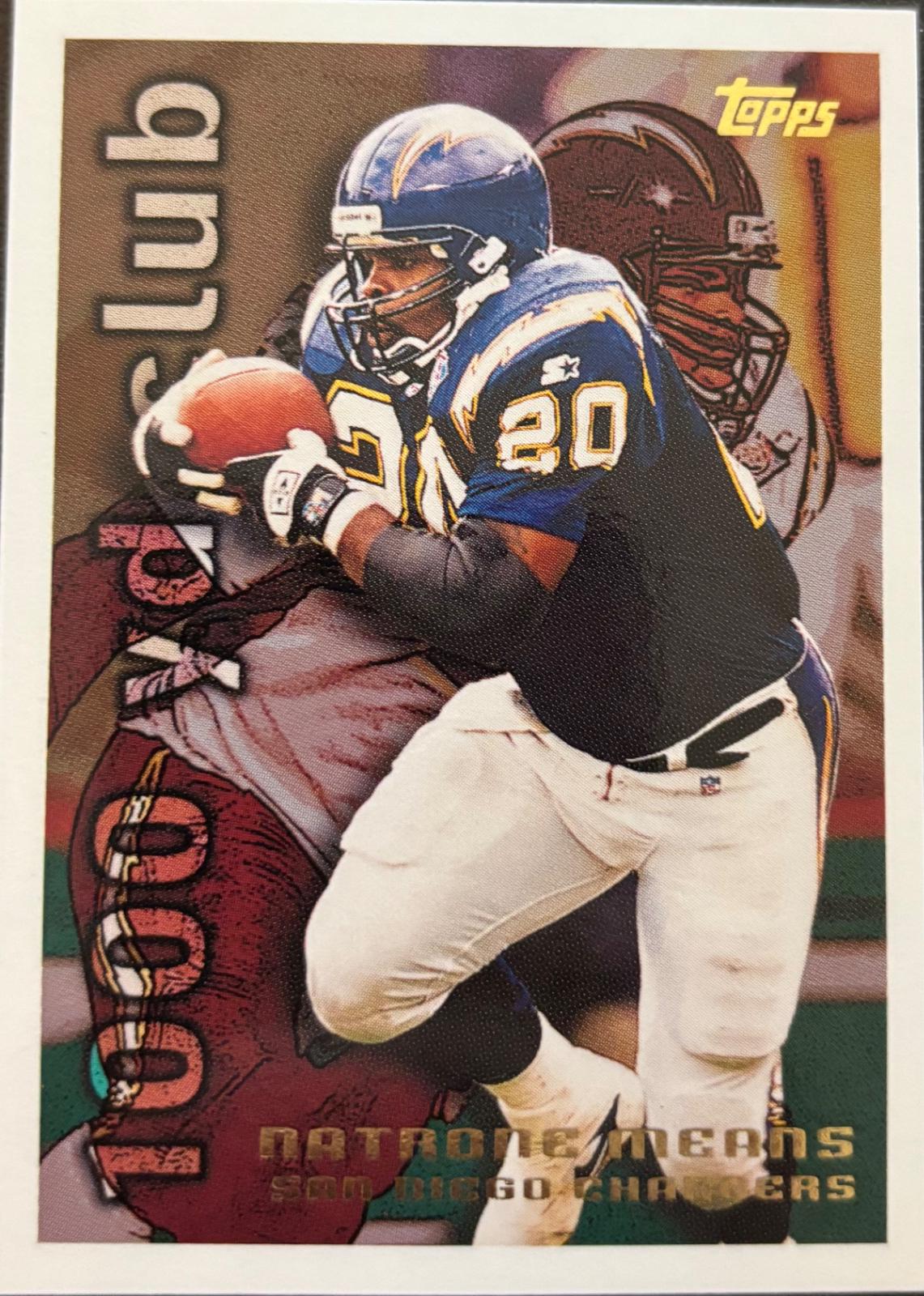 Natrone Means #6 Football Cards 1995 Topps