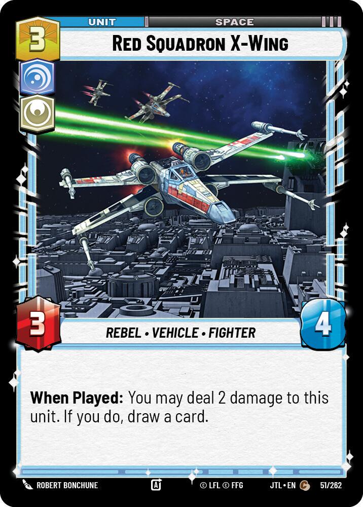 Red Squadron X-Wing #51 Star Wars Unlimited: Jump to Lightspeed