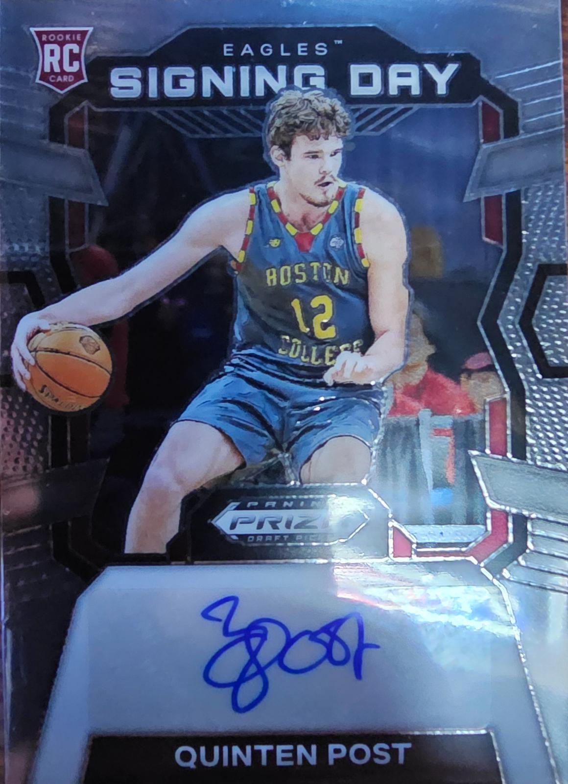 Quinten Post #SD-PST Basketball Cards 2024 Prizm Draft Picks Signing Day