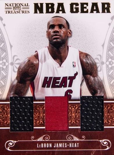 LeBron James #5 2010 Playoff National Treasures NBA Gear Trio