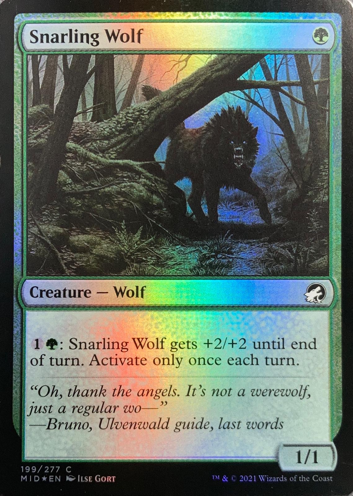 Snarling Wolf [Foil] #199