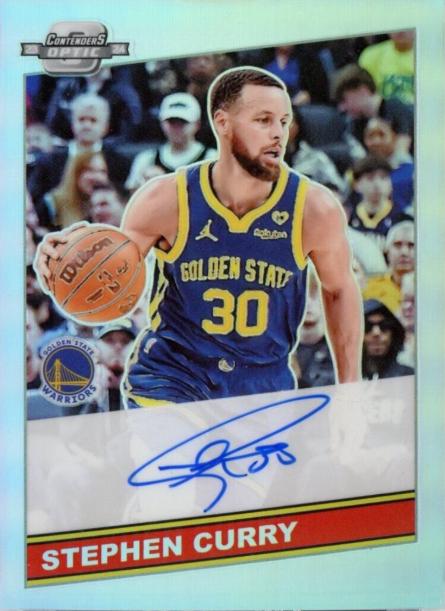 Stephen Curry #3 Basketball Cards 2023 Panini Contenders Optic Tribute Autograph
