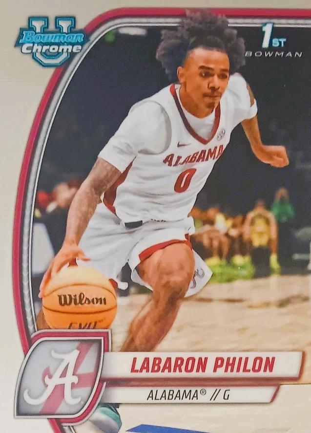 Labaron Philon #49 Basketball Cards 2024 Bowman Chrome University