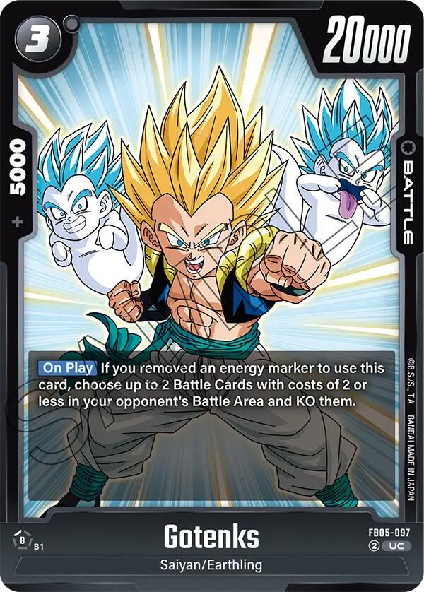 Gotenks FB05-097 Dragon Ball Fusion World New Adventure