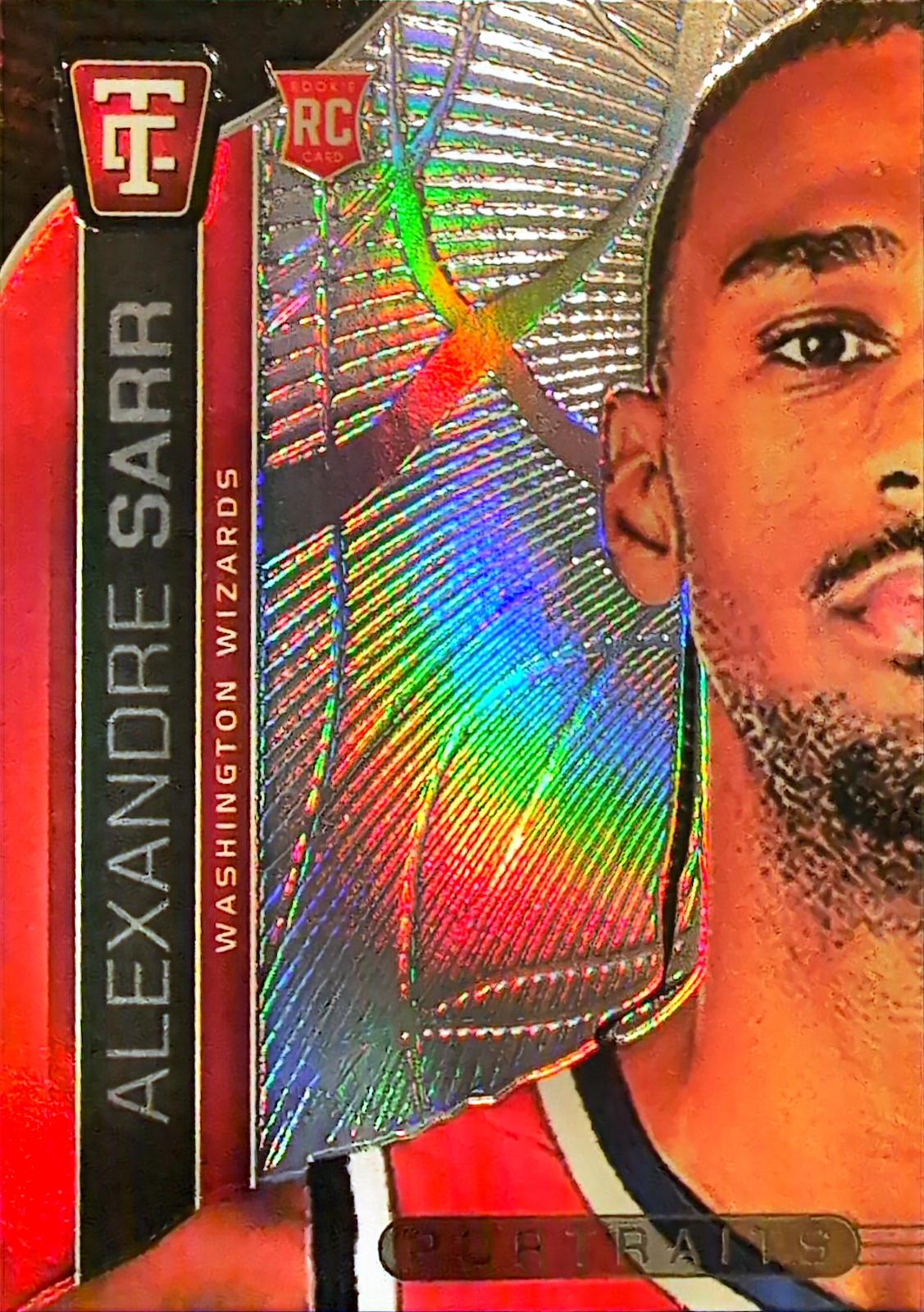 2024 Panini Totally Certified Portraits Alexandre Sarr #15 card